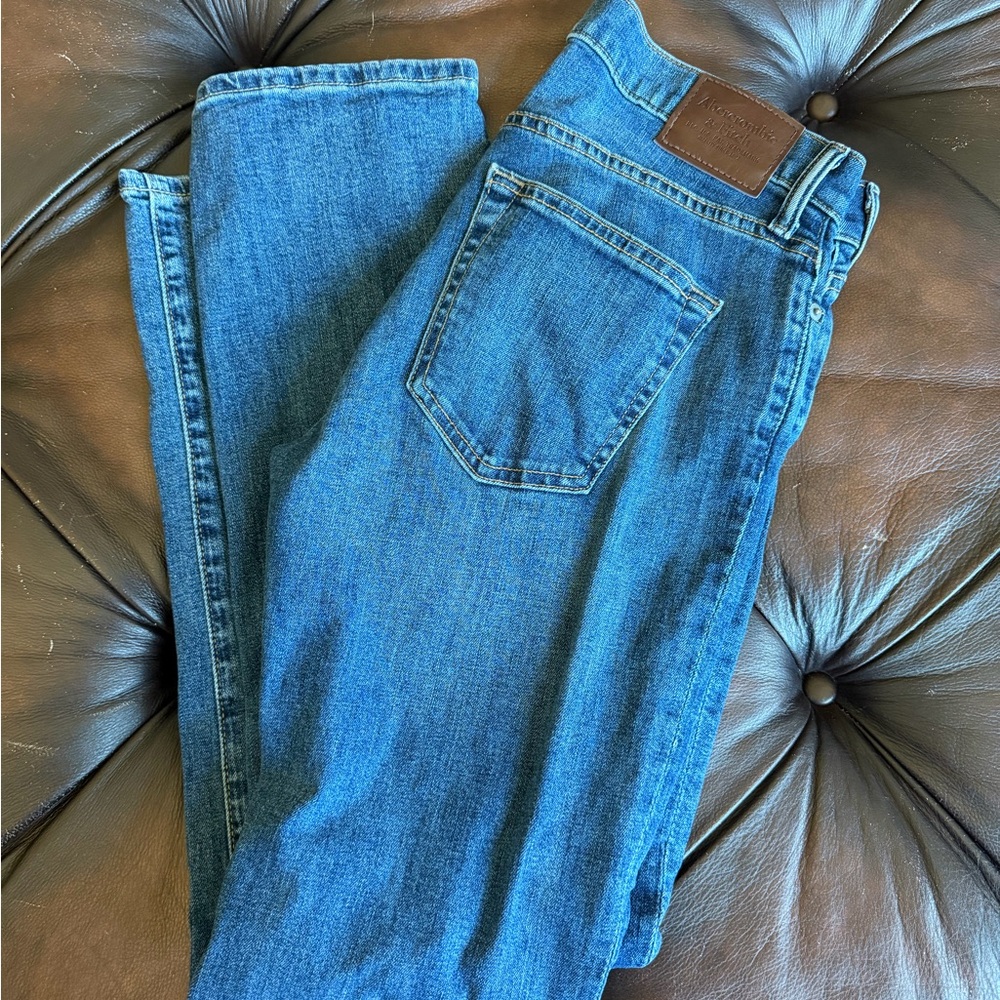 Abercrombie & Fitch Men's Kennan Straight Blue Jeans 28x32